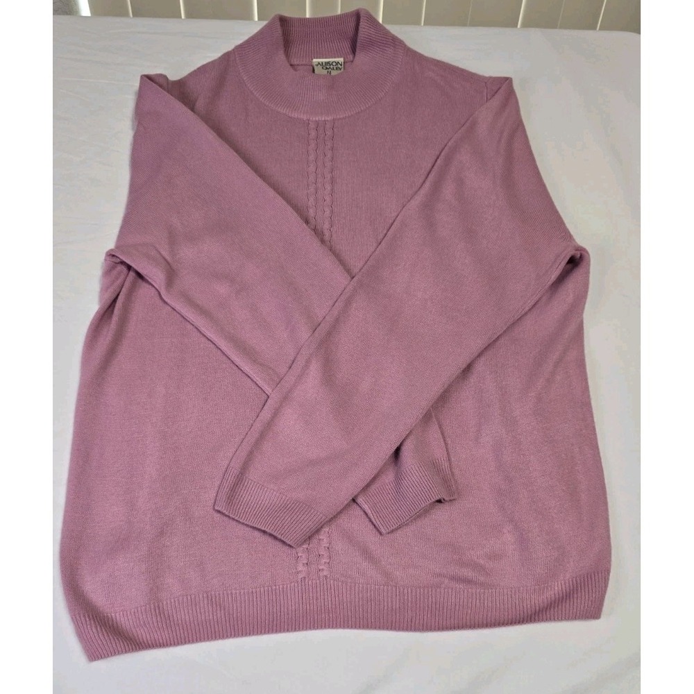 Allison Daley Women's 1X  Pink Sweater